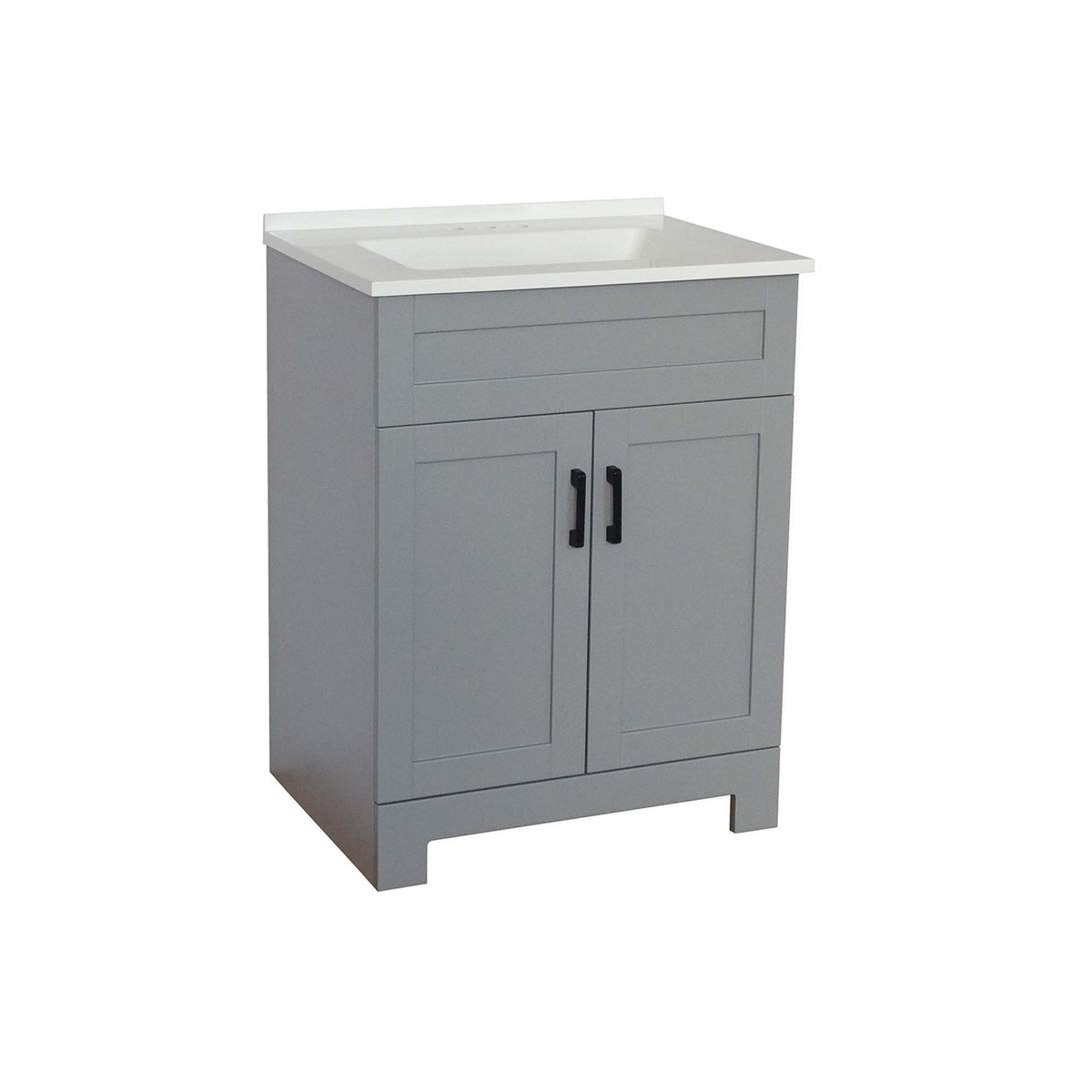 Meuble-lavabo de 24&#39;&#39; Calixto, grise