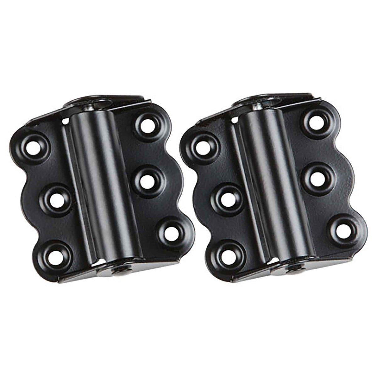 Charnière à ressort intégré non réglable de 3" x 1/4", 2 unités (noir)