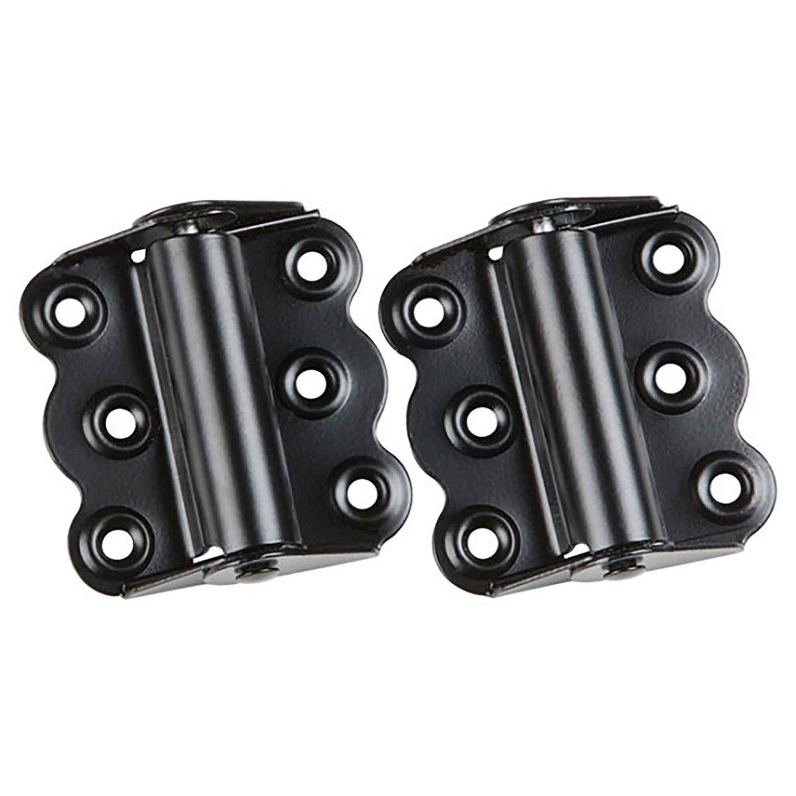 Charnière à ressort intégré non réglable de 3" x 1/4", 2 unités (noir)