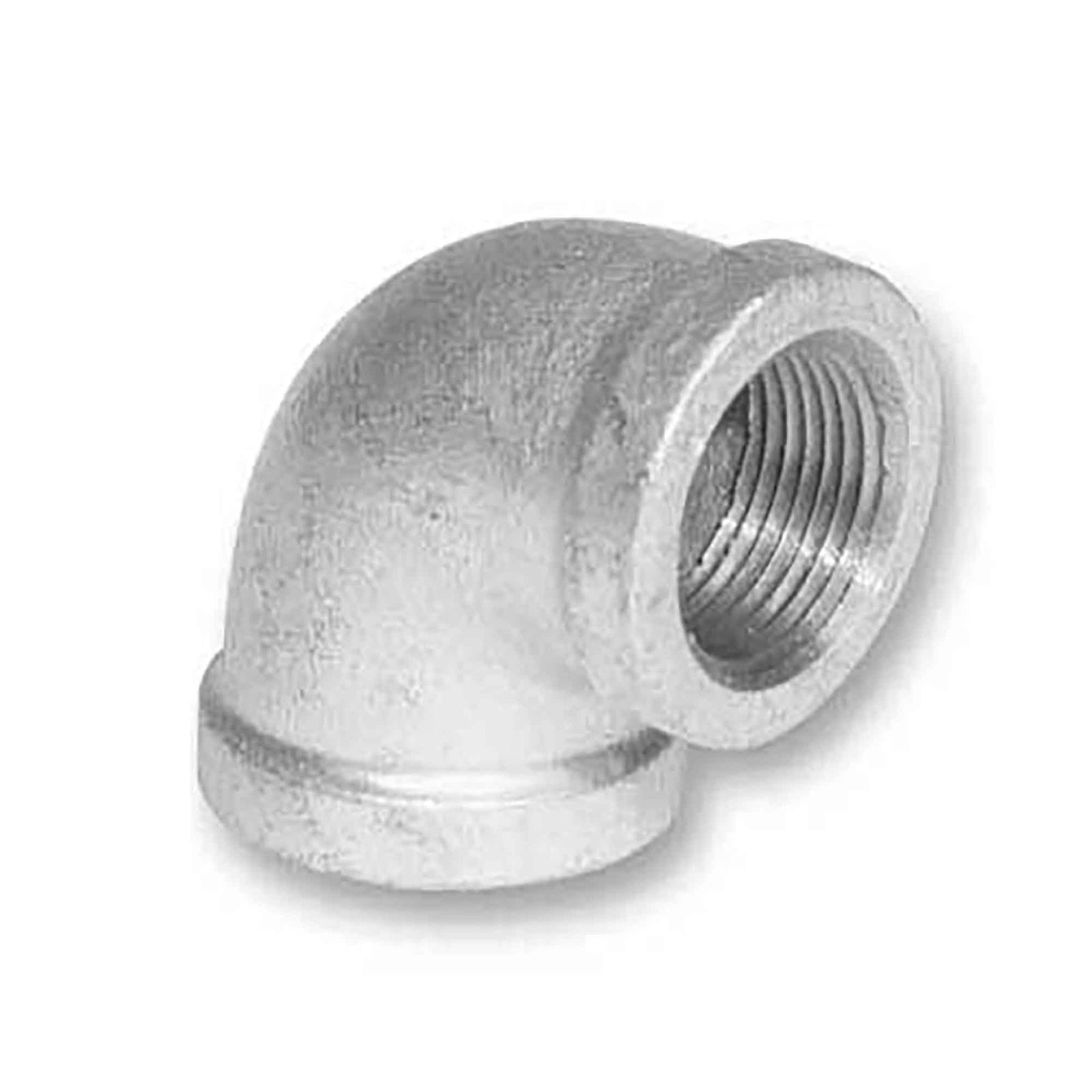 Raccord en coude de 90° en fonte galvanisée, 3/4" x 3/4"