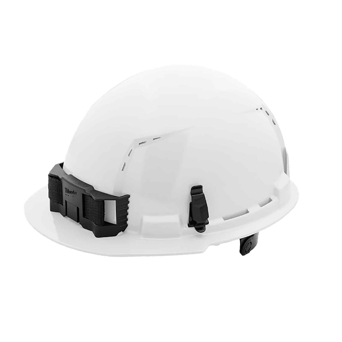 Casque de sécurité ventilé à bord avant avec suspension à cliquet à 6 points, type 1, classe C (blanc)