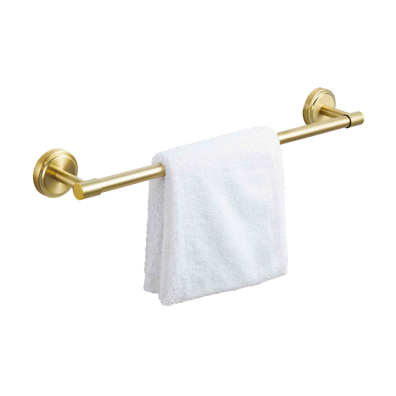Porte-serviette massif au fini or mat, 24"