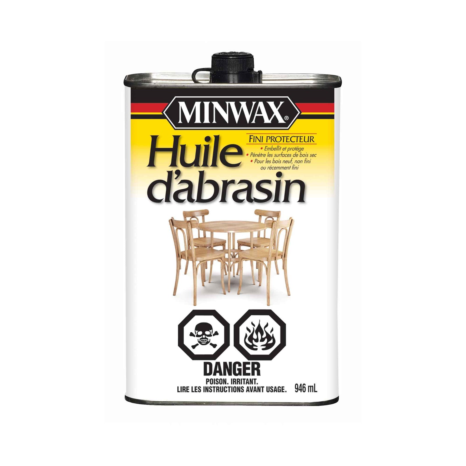 Minwax fini protecteur à l'huile d'abrasin, 946 ml
