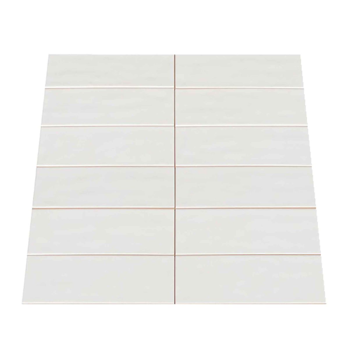 Tuile de céramique Essential Bianco lustrée, 4'' x 12'' (16,67 pi2)