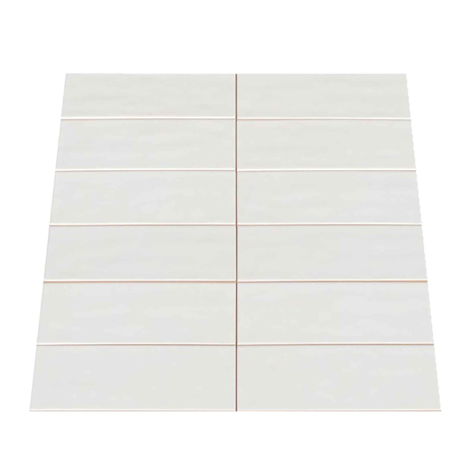 Tuile de céramique Essential Bianco lustrée, 4'' x 12'' (16,67 pi2)