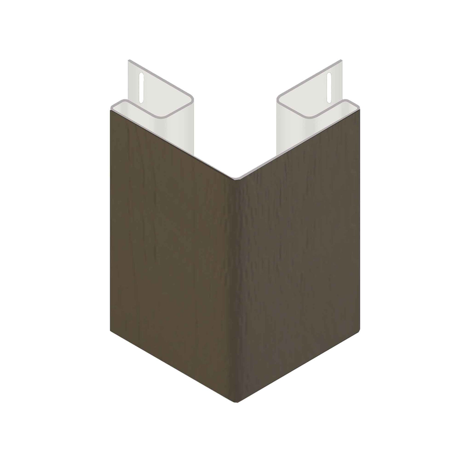 Moulure de coin extérieur DaVinci de couleur cabot brun, 10' x 3/4" x 3"