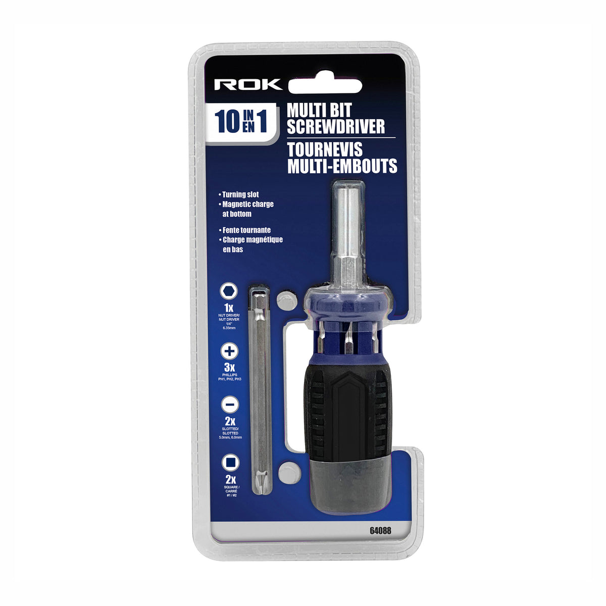 Tournevis multi-embouts, 10 en 1