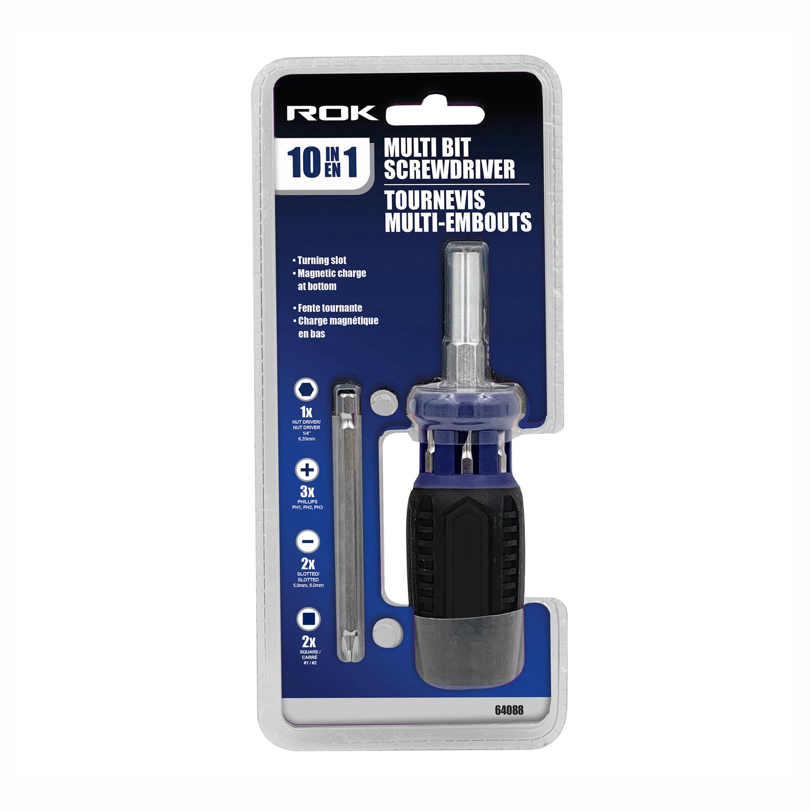 Tournevis multi-embouts, 10 en 1