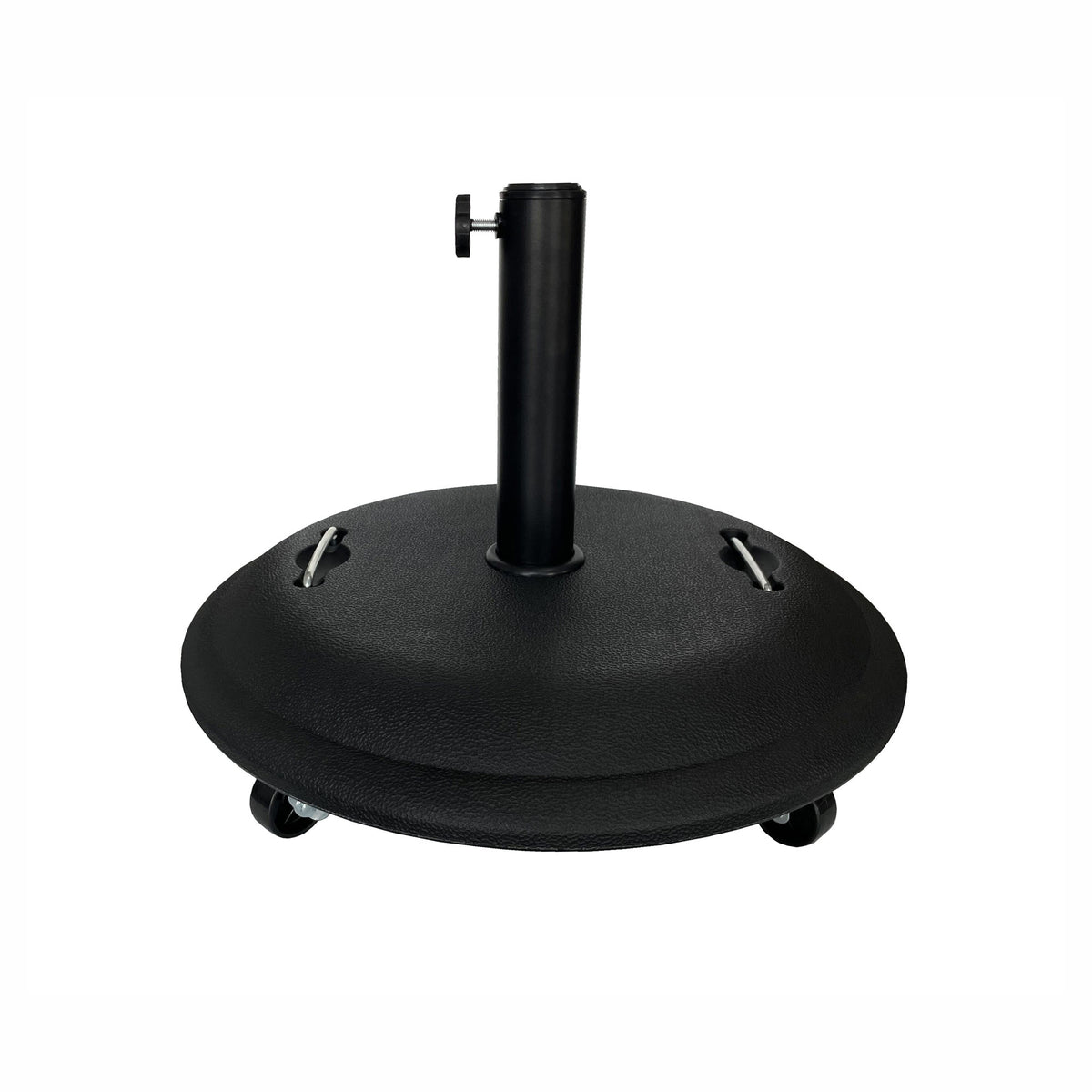 Base ronde robuste pour parasol sur roulettes, 25 kg