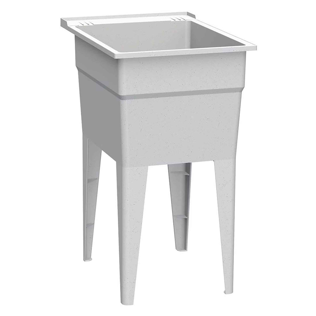 Cuve de lavage ultrarobuste Classic de 18'' avec robinet, granit (71 L)