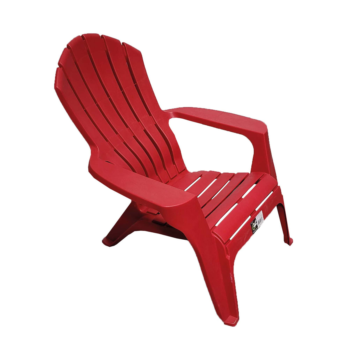 Chaise Adirondack empilable en résine, rouge