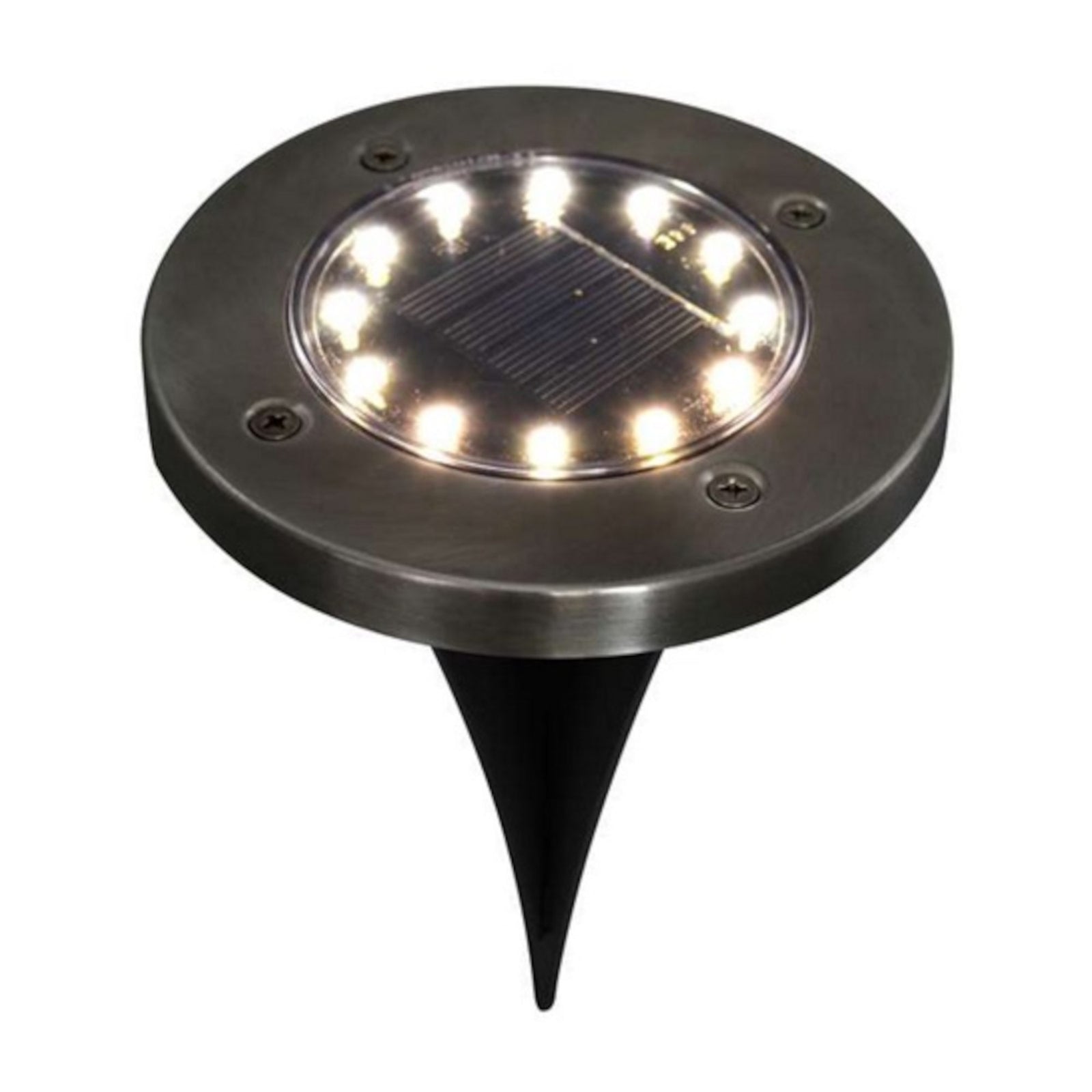 Lot de 4 lampes solaires LED pour sol