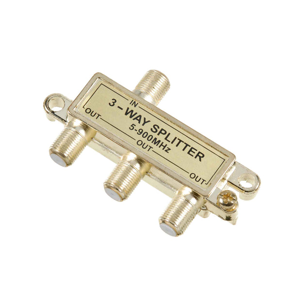 3-Way Splitter Gold 75 OHM, 1/Pack - Matériaux JLS