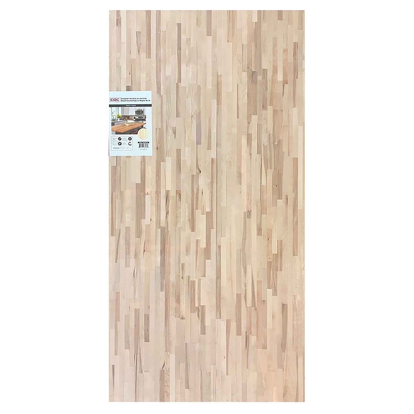 Comptoir de bois en merisier, 72'' x 36'' x 1-1/2''