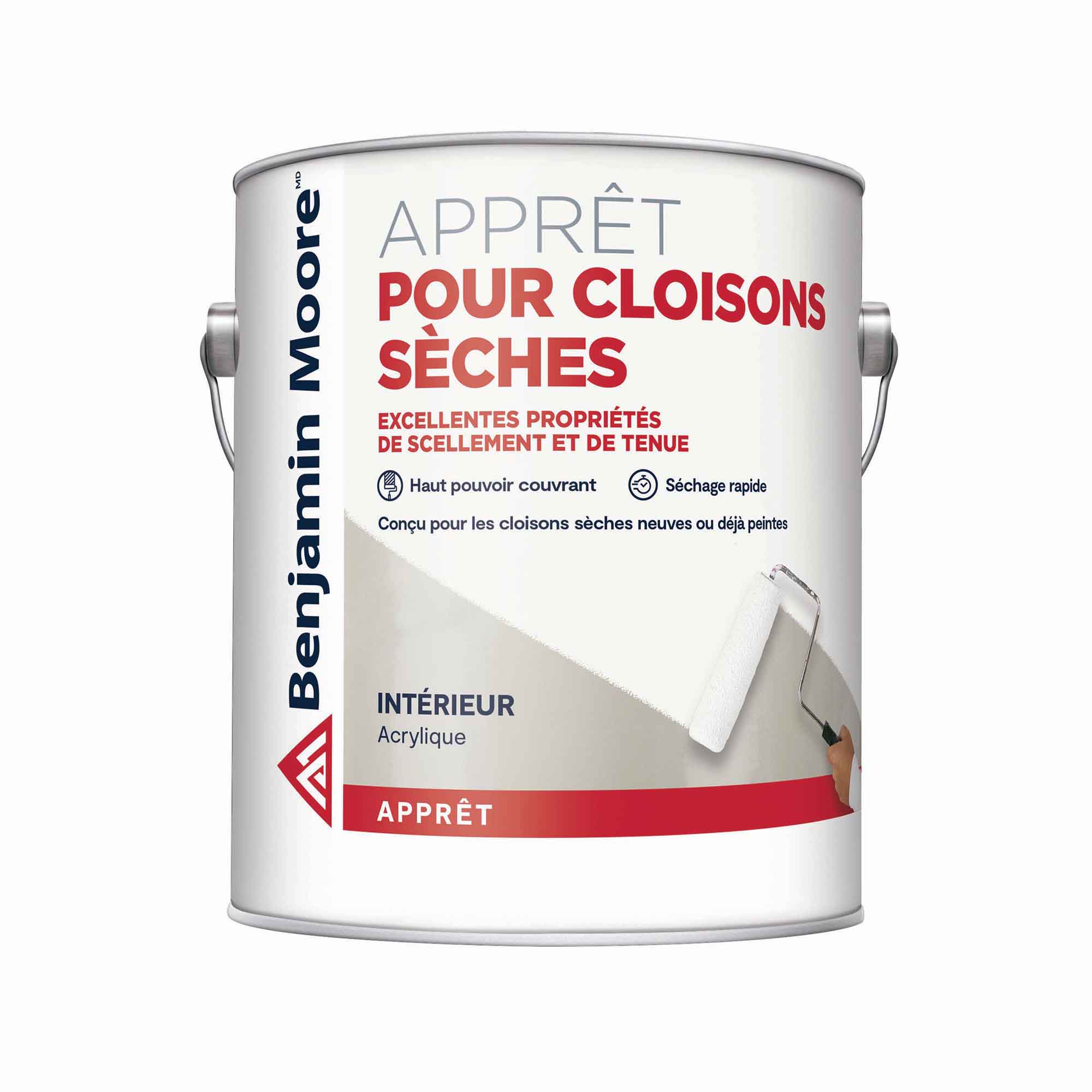 Apprêt d’intérieur pour cloisons sèches blanc, 3,79 L