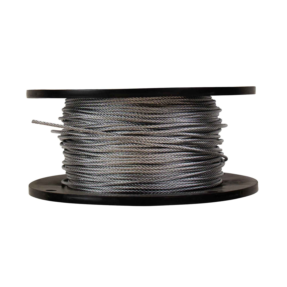 Câble 7 x 7 en acier galvanisé, 1/8" x 500' (vendue au pied linéaire)