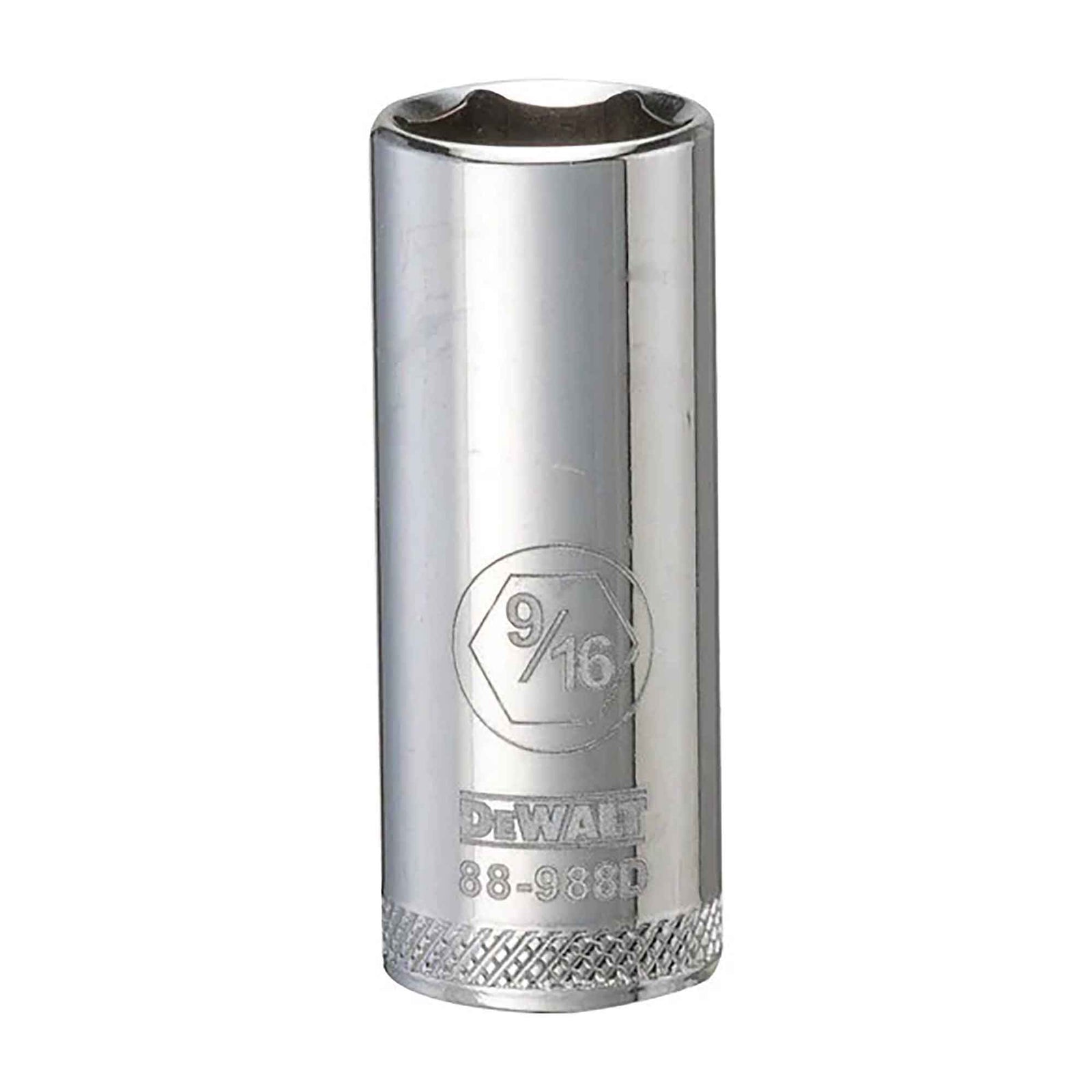 Douille standard longue à entraînement carré de 3/8" avec 6 pointes, 9/16"