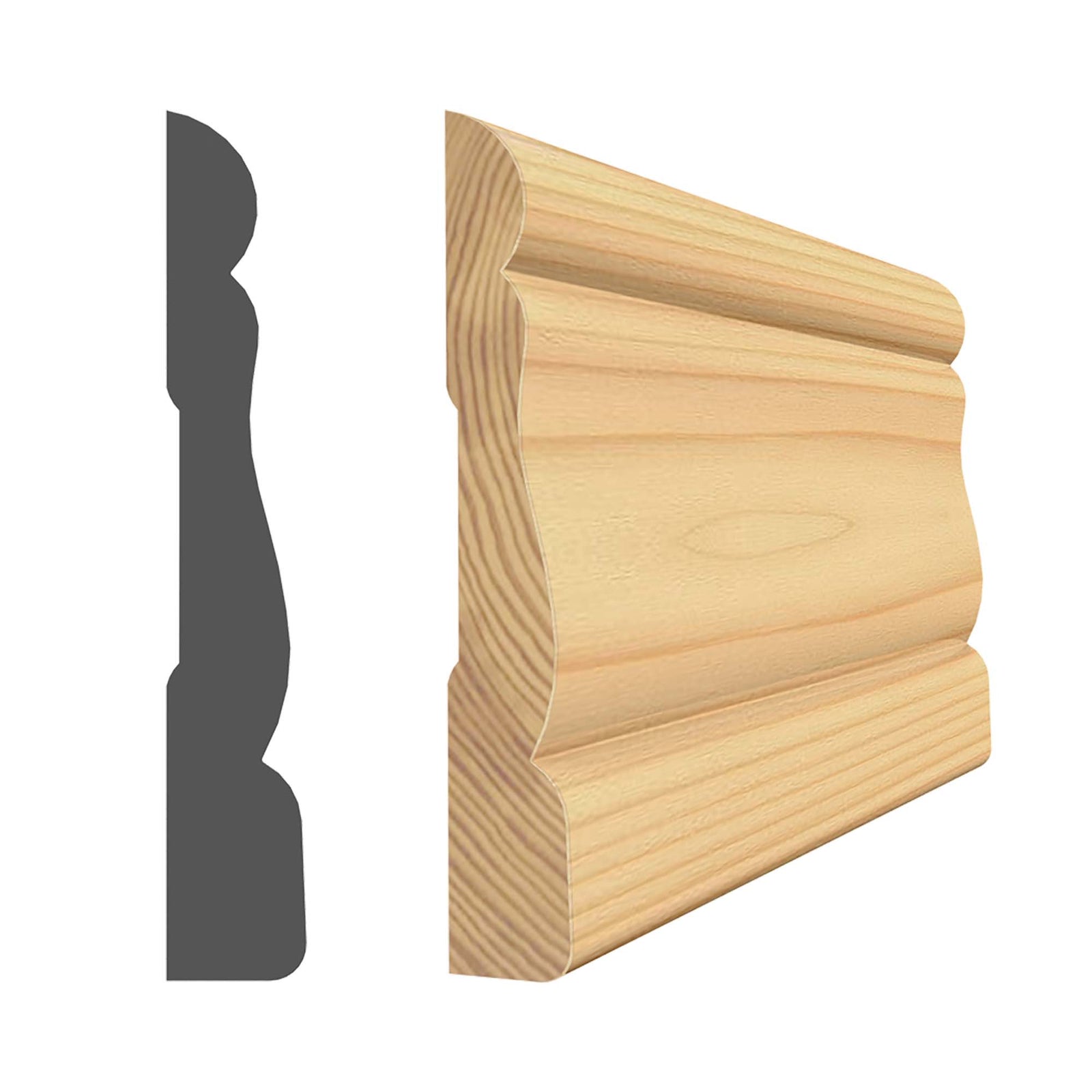 Cadrage en pin Sélect 3/8''x2-1/8''x7'