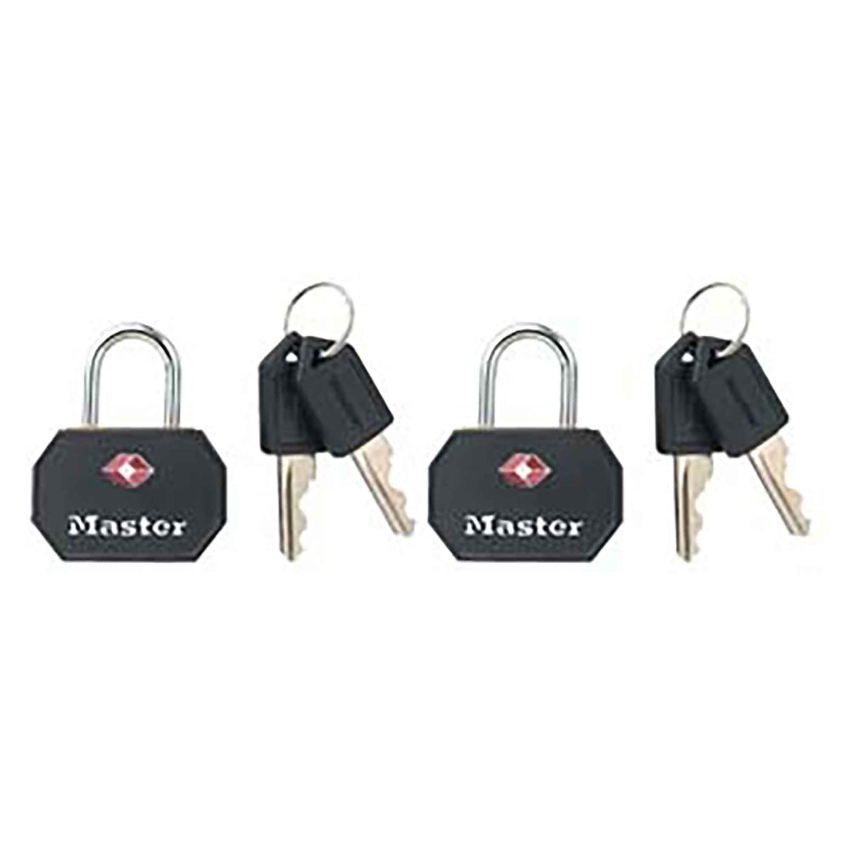 Cadenas à bagages en métal massif de 1-1/4" de large accepté par la TSA, 2 unités