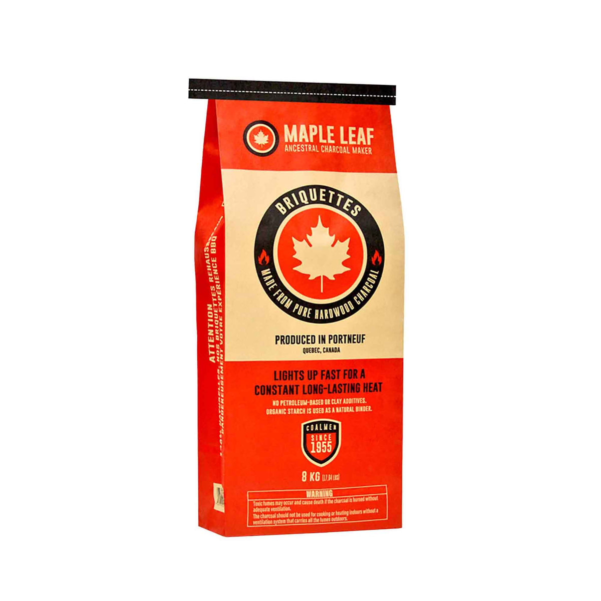 Briquettes de charbon de bois, 8 kg