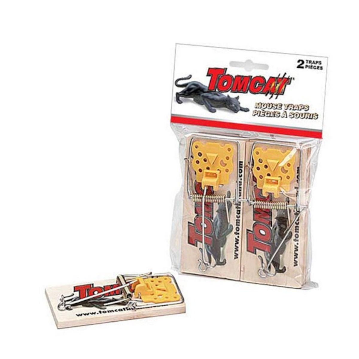 Piège à souris en bois Tomcat - Lot de 2