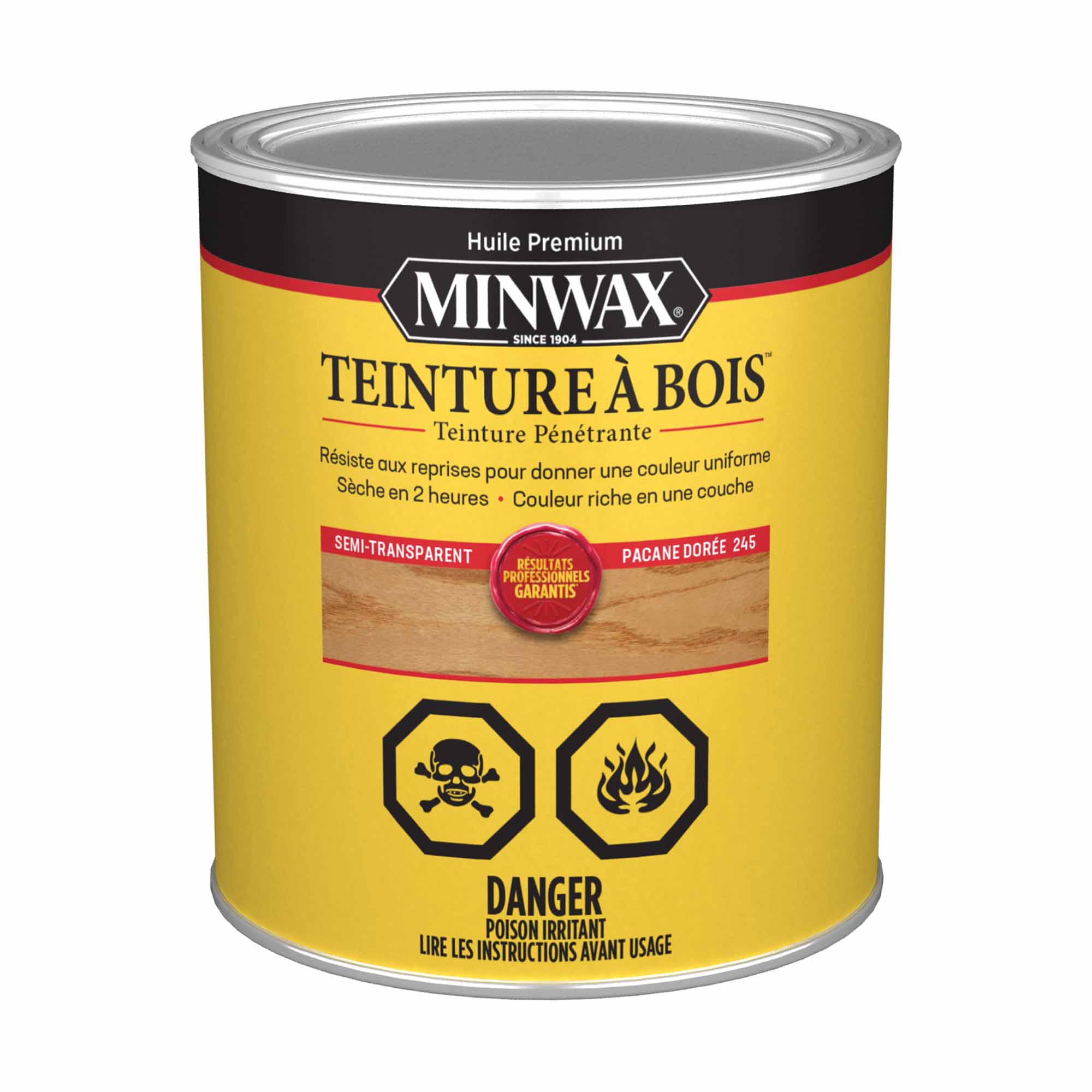 Minwax teinture à bois semi-transparent pacane dorée, 946 ml