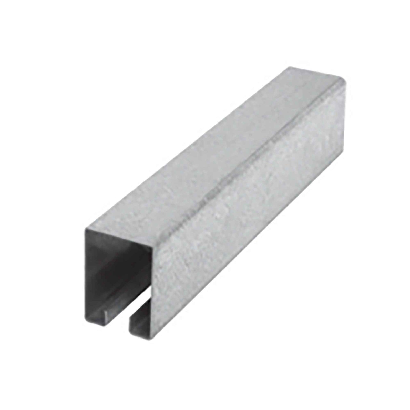 Rail carré standard en acier galvanisé, 8'