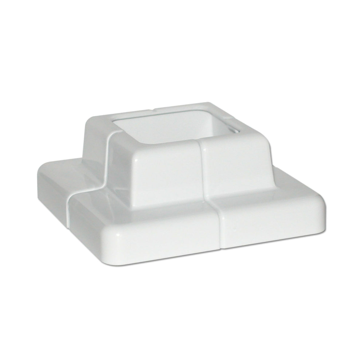 Cache-base pour poteau de 2'' x 2'', blanc