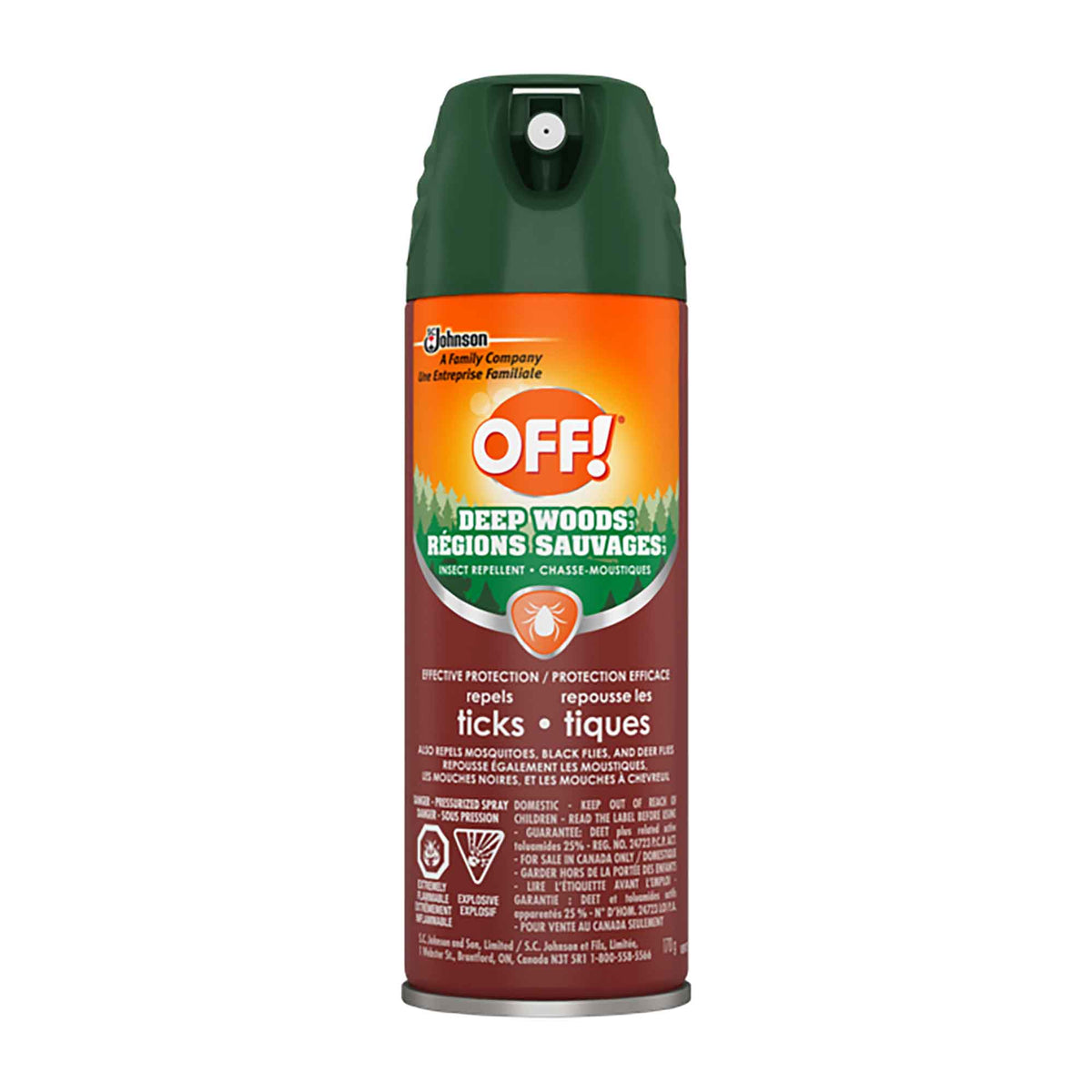 Chasse-moustiques Régions Sauvages contre les tiques en aérosol, 170 g