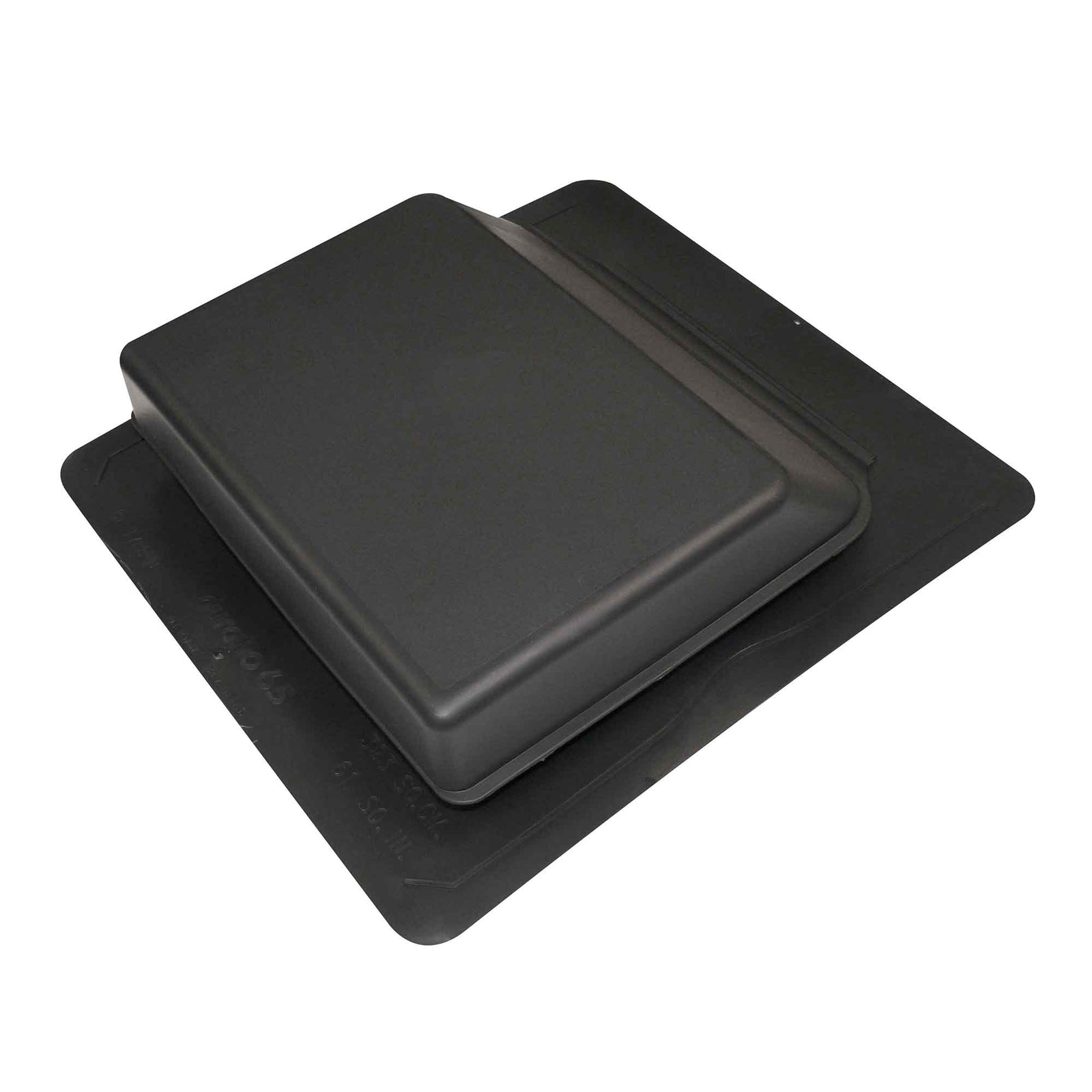 Évent de toit Slantback incliné vers l’arrière de 17,25" x 18,25" x 4,14" (61 pi²), noir