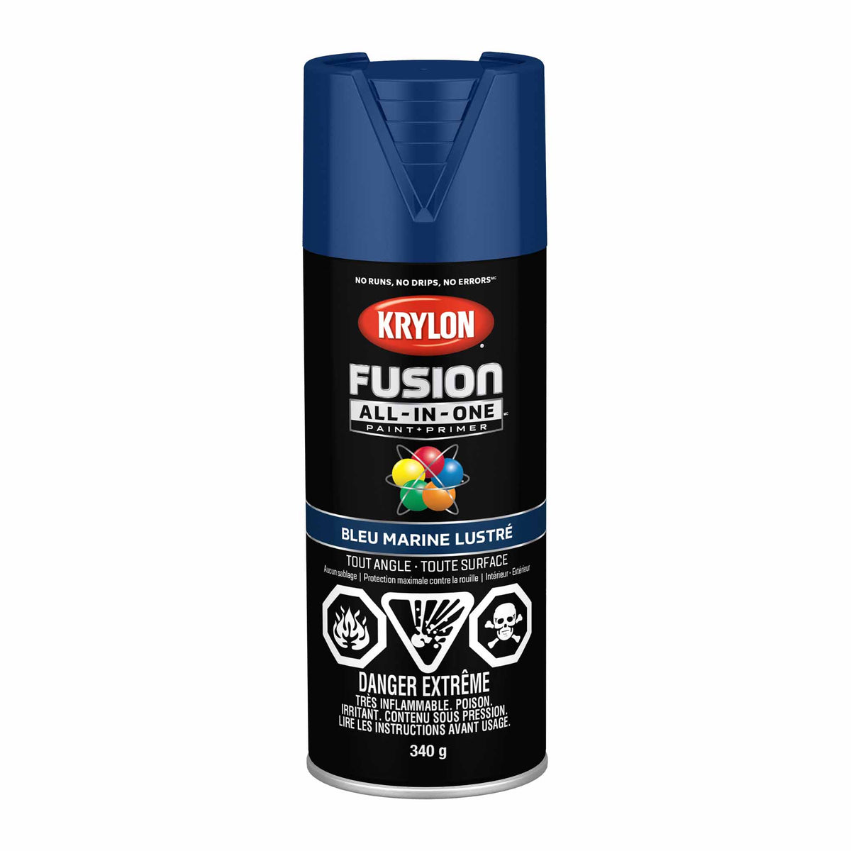 Krylon Fusion All-In-One aérosol bleu marine lustré, 340 g