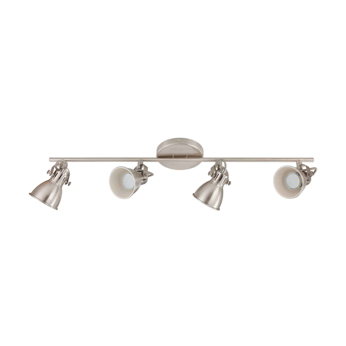 Luminaire sur rail Seras 2 à 4 lumières, nickel