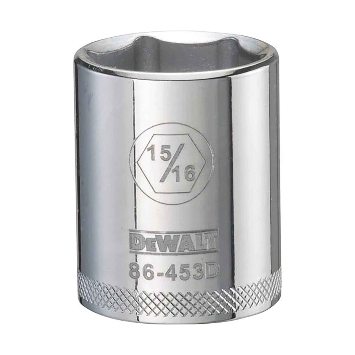 Douille standard courte à entraînement carré de 1/2" avec 6 pointes, 15/16"
