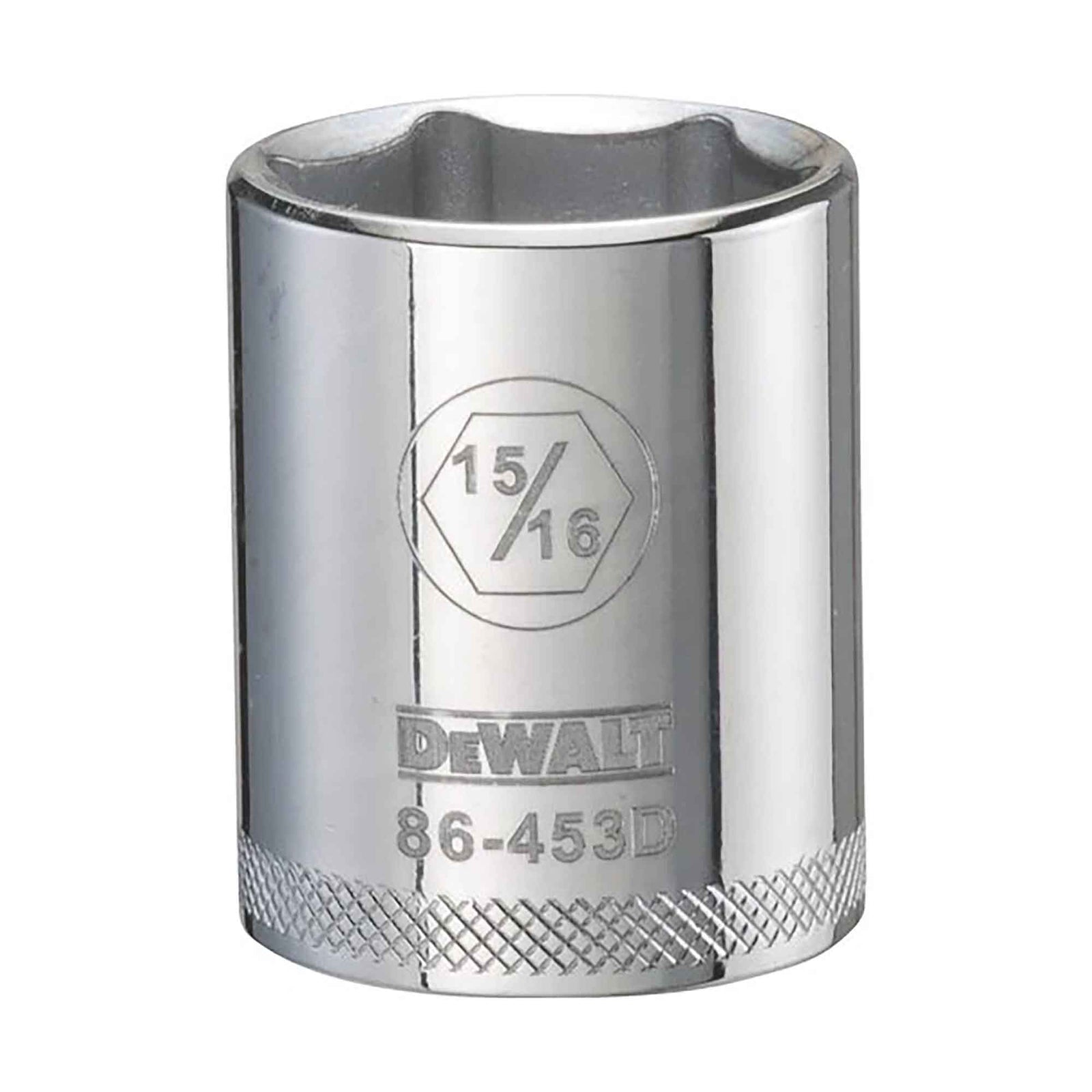 Douille standard courte à entraînement carré de 1/2" avec 6 pointes, 15/16"