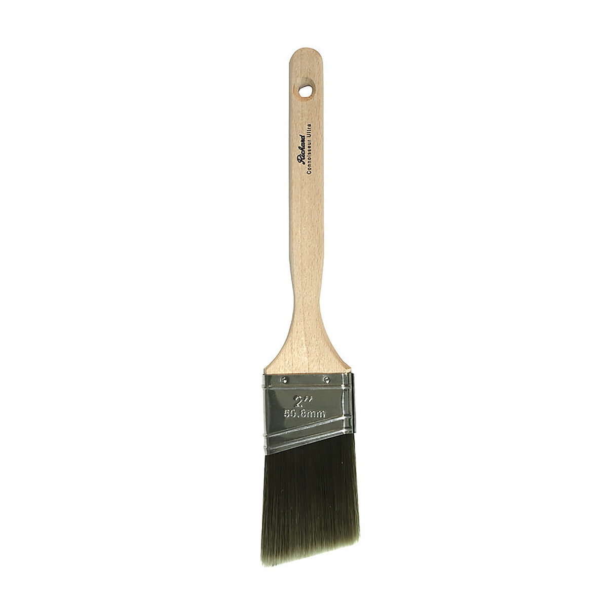 Pinceau angulaire de série Connoisseur Ultra avec filaments en polyester SRT et manche en bois, 3''