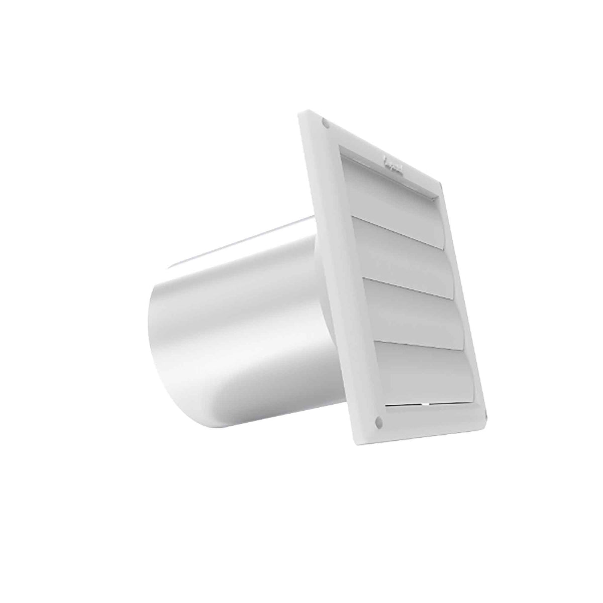 Évent de ventilation à volet, 4" (blanc)