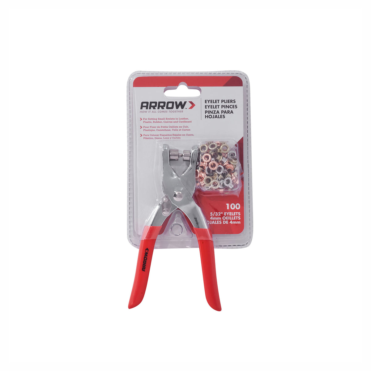 Trousse d'œillets avec pince, 5/32" (100 unités)