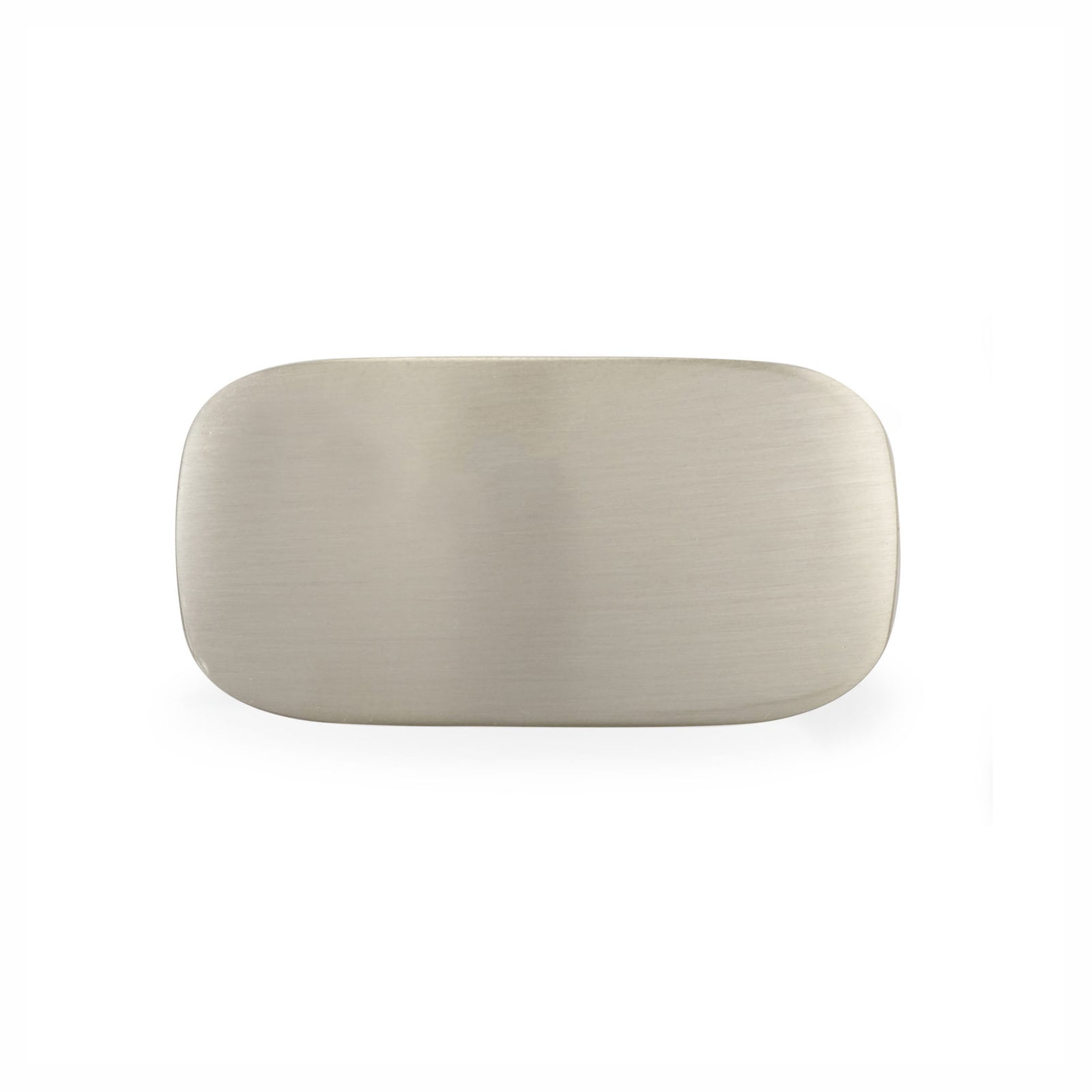 Bouton Imperia en métal nickel brossé, 44 mm