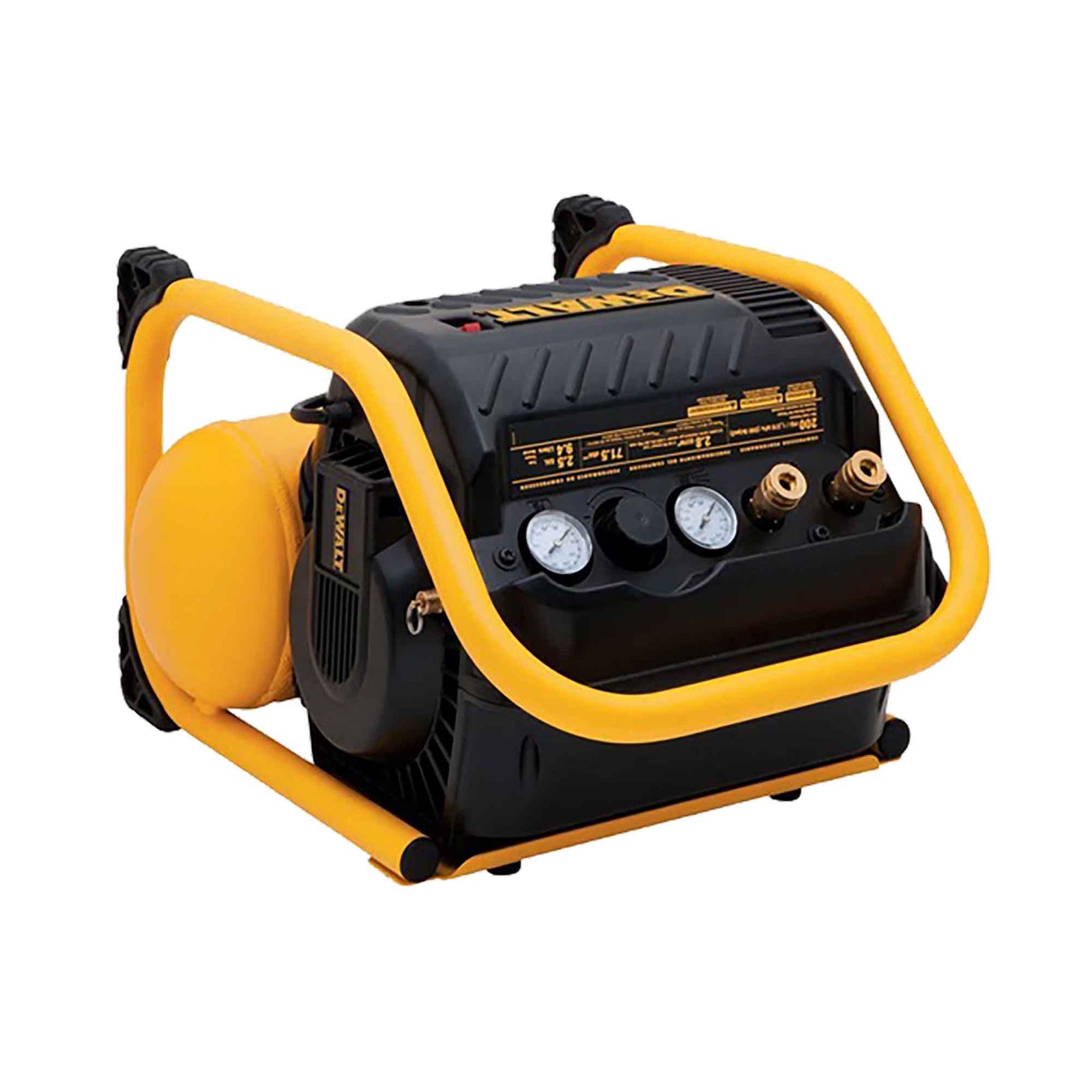 Compresseur d'air portatif électrique robuste, 200 PSI, silencieux, 2,5 gal.