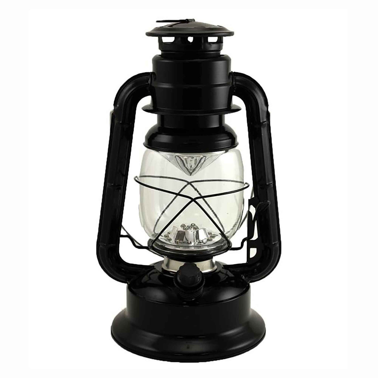 Grande lanterne à éclairage DEL, noir