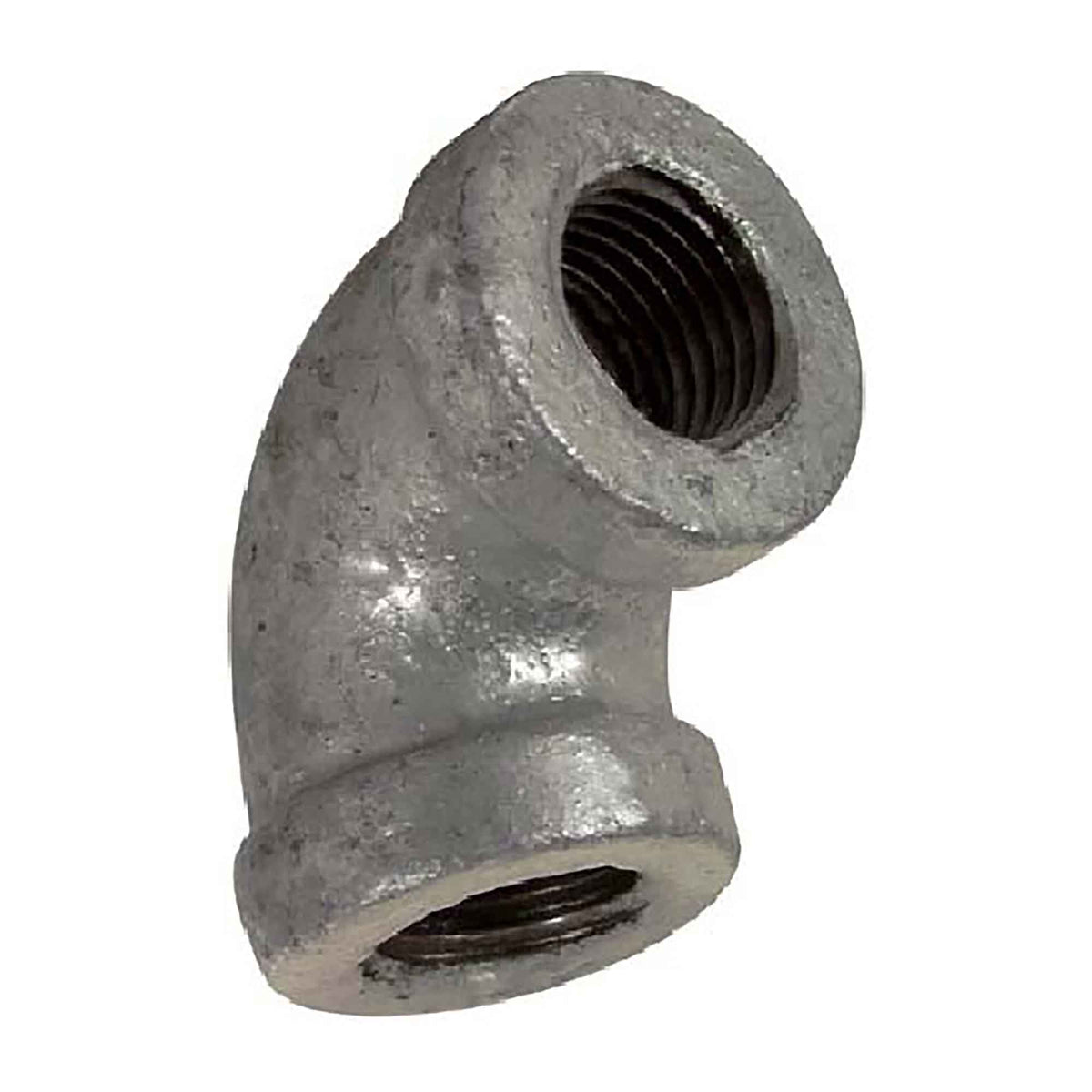 Raccord en coude de 90° en fonte galvanisée, 1/4" x 1/4"