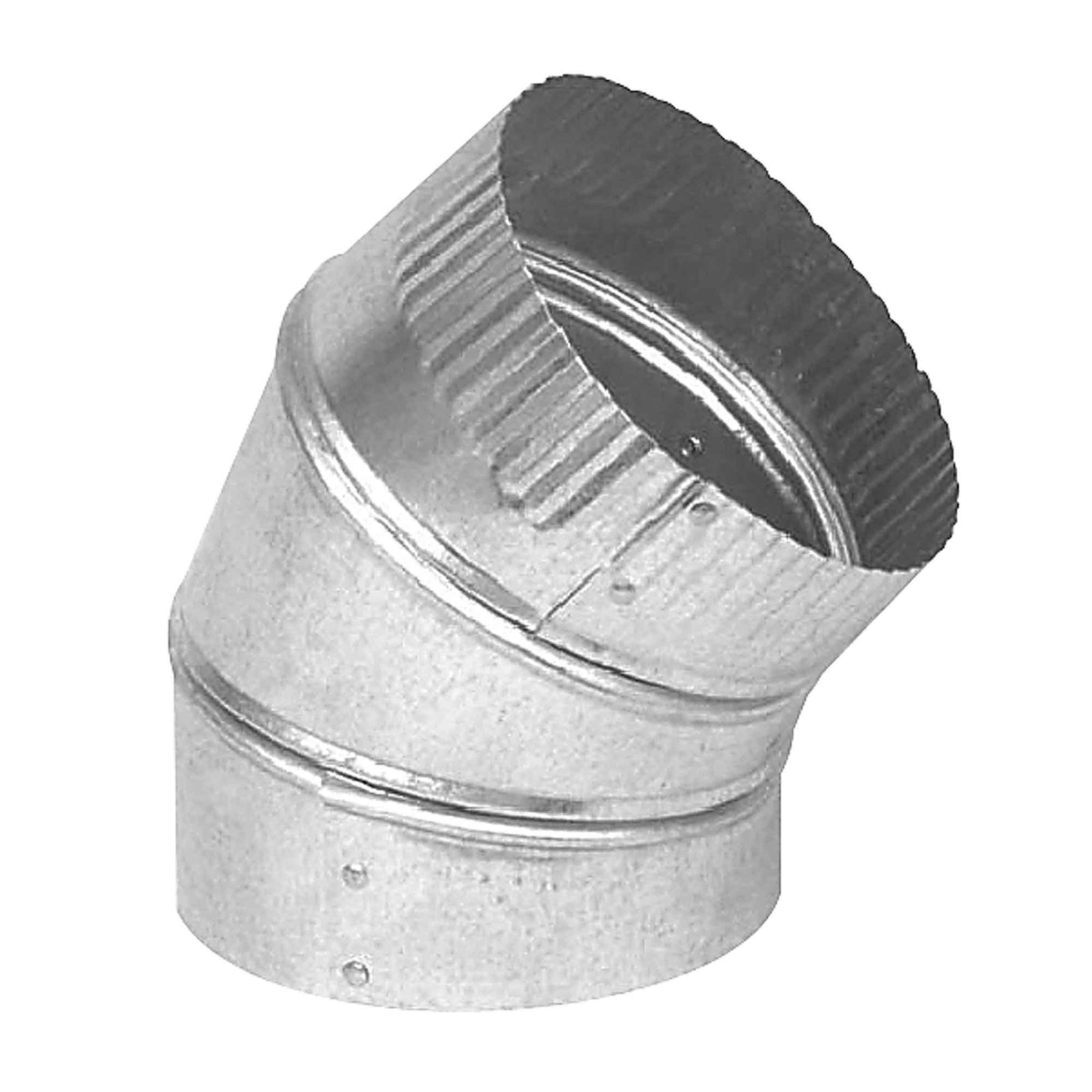 Coude réglable de 45° en acier galvanisé de calibre 30, 4"  