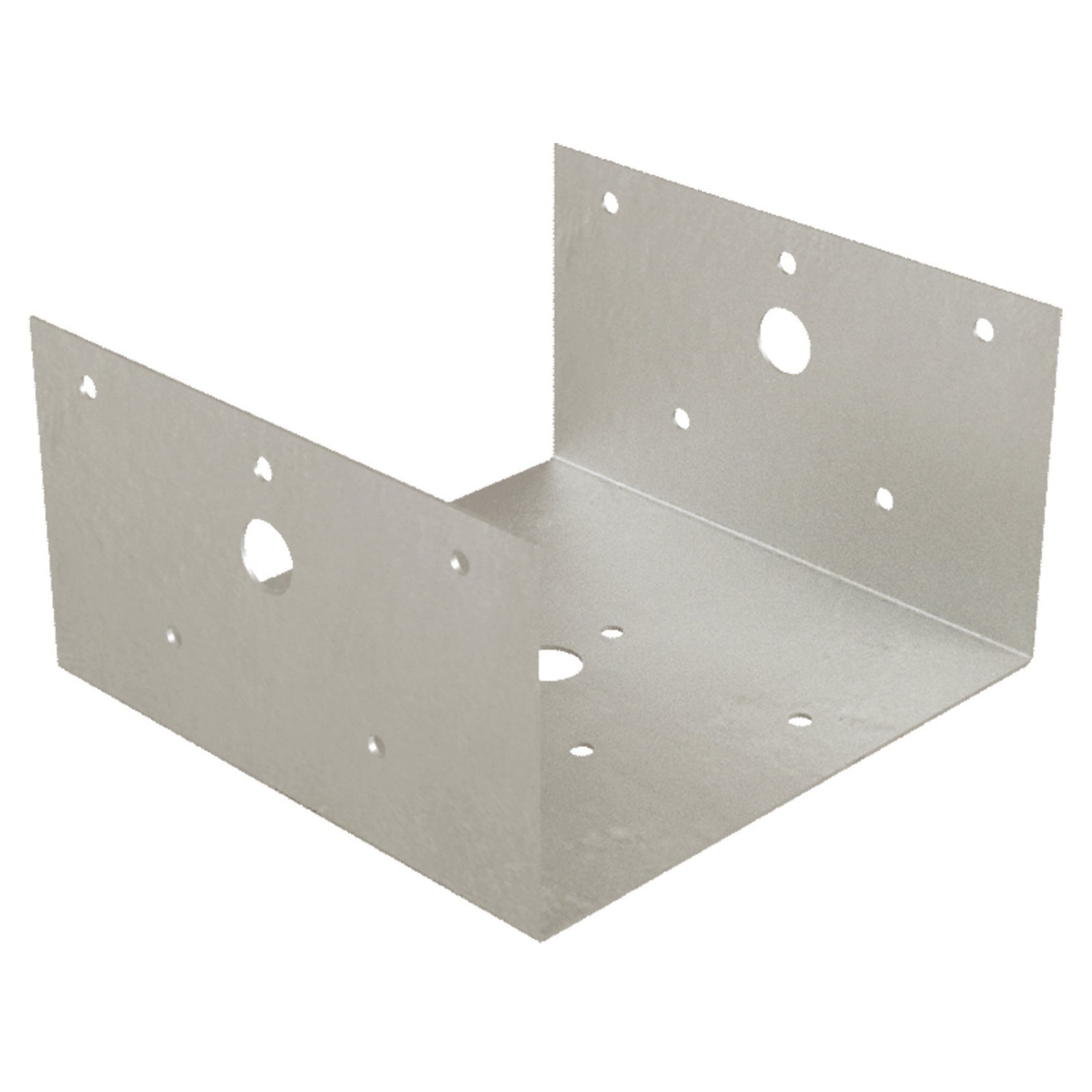 Base de poteau en triple zinc, 6" x 6"