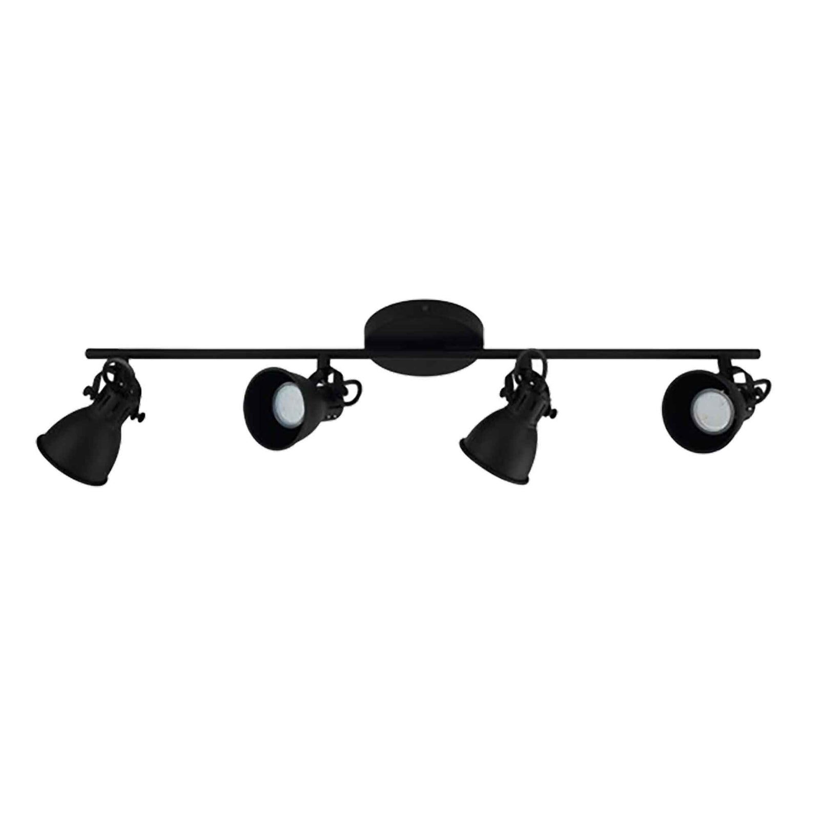 Luminaire sur rail Seras 2 à 4 lumières, noir