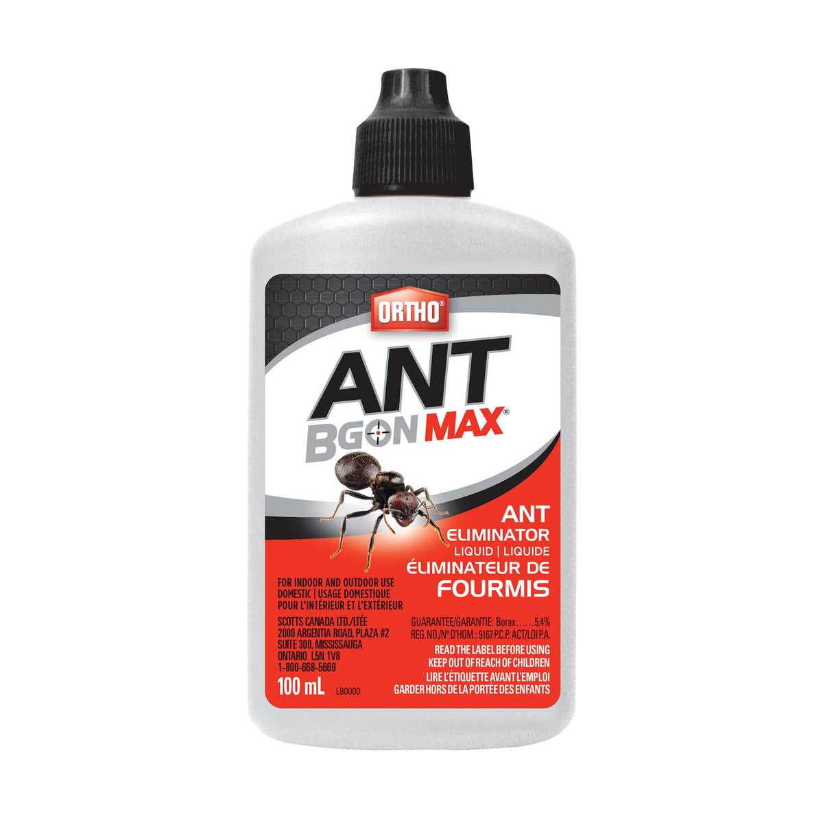 Éliminateur de fourmis liquide Ortho Ant B Gon MAX, 100 ml