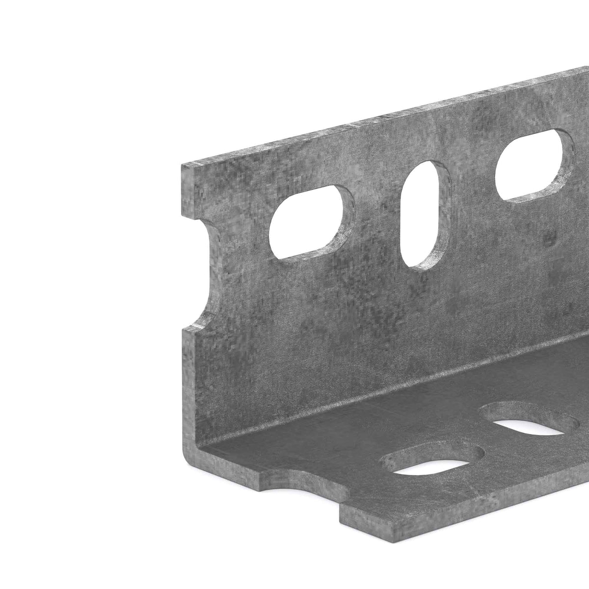 Angle perforé en acier galvanisé, 1-1/2'' x 48''