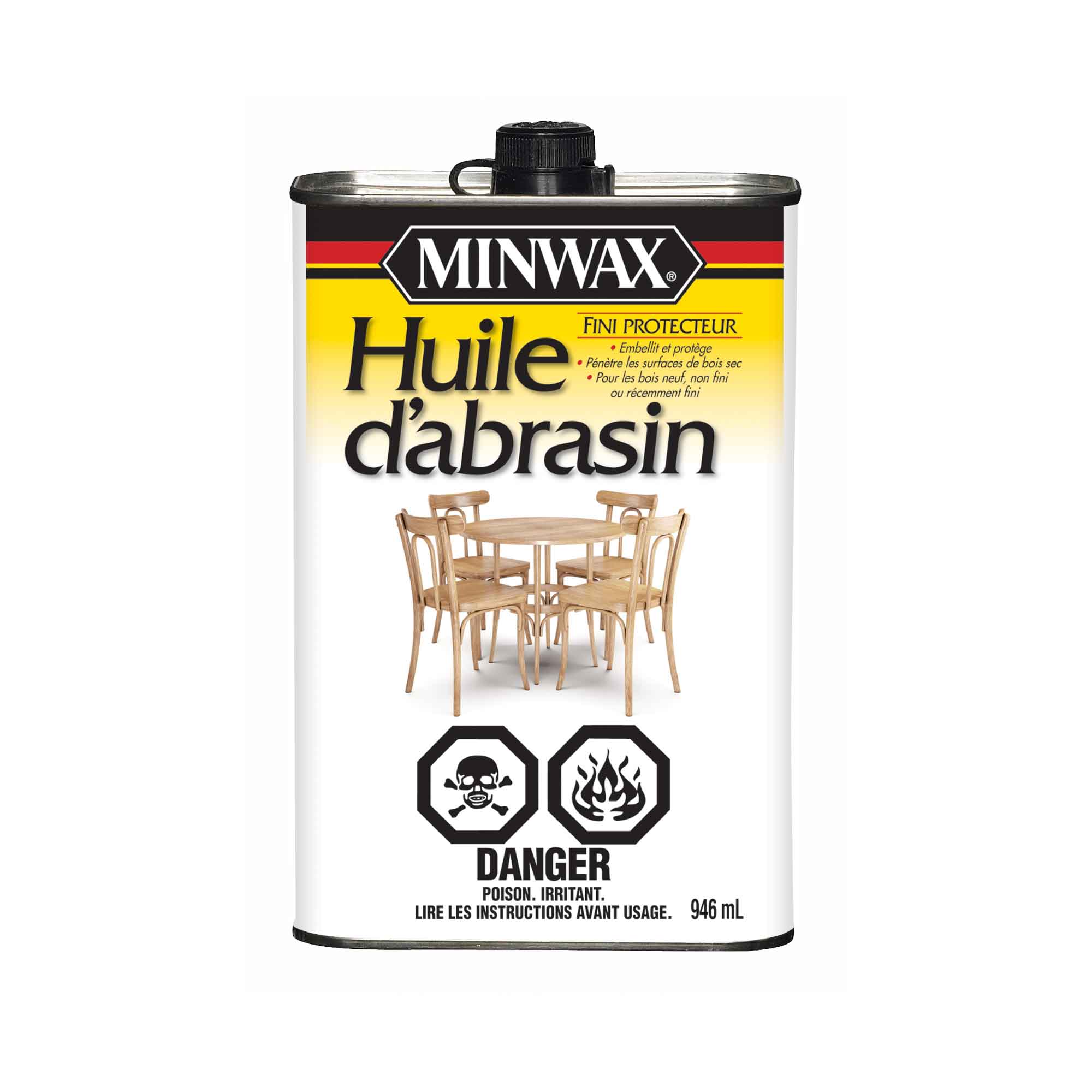 Minwax fini protecteur à l'huile d'abrasin, 946 ml