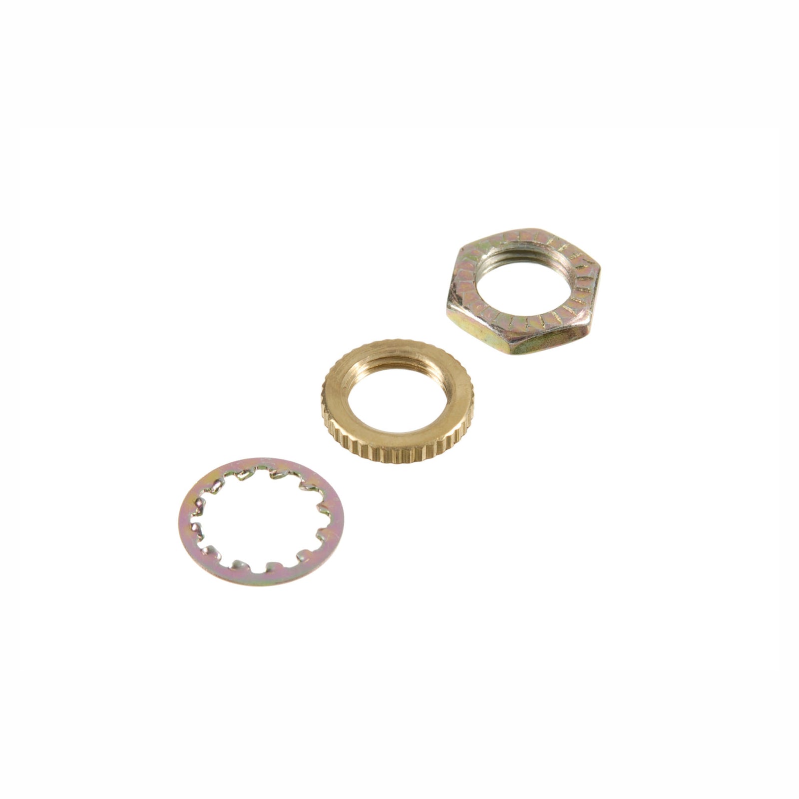 Contre-écrous et rondelles assortis, 8 pièces