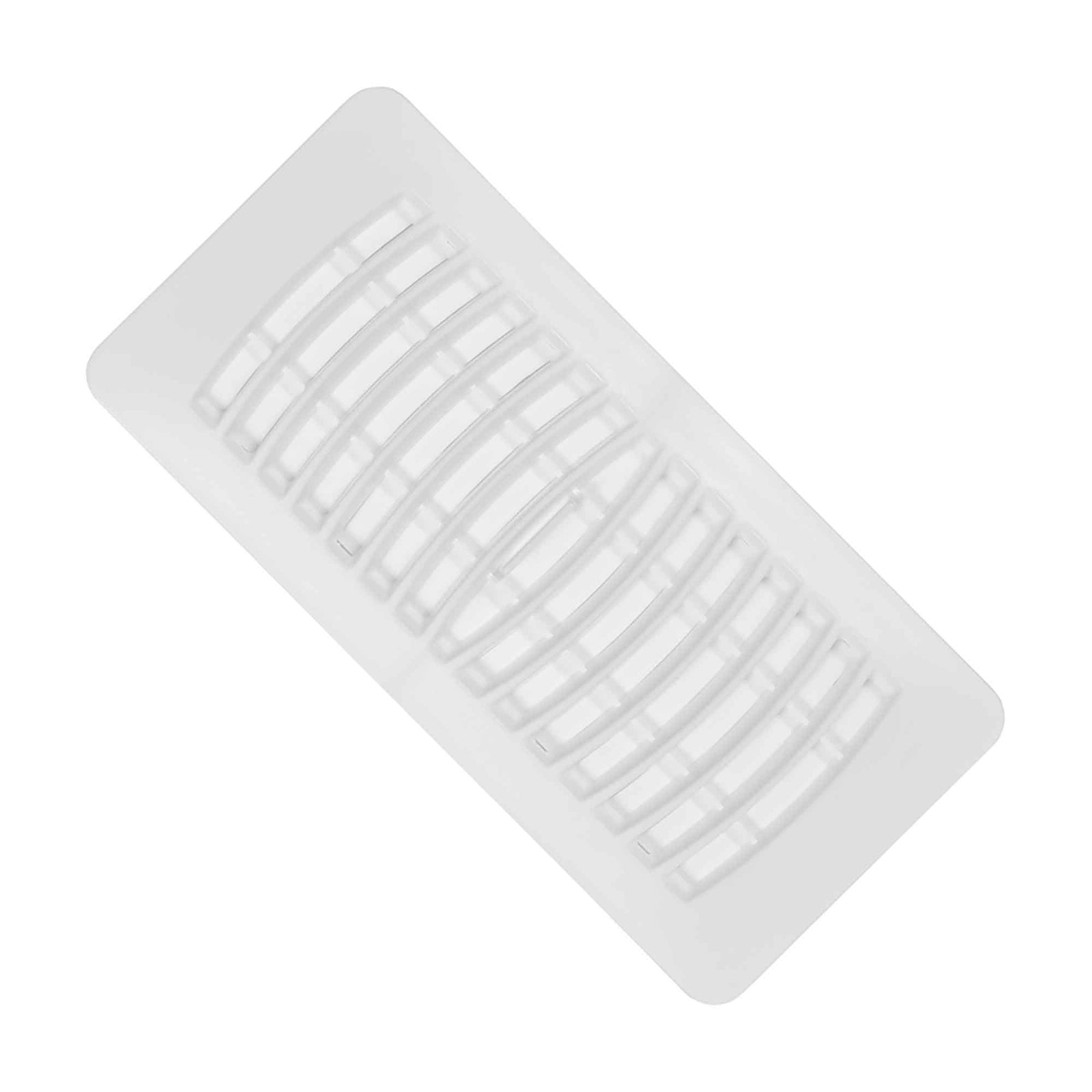 Registre de plancher ou de plafond en plastique blanc, 4" x 10" 