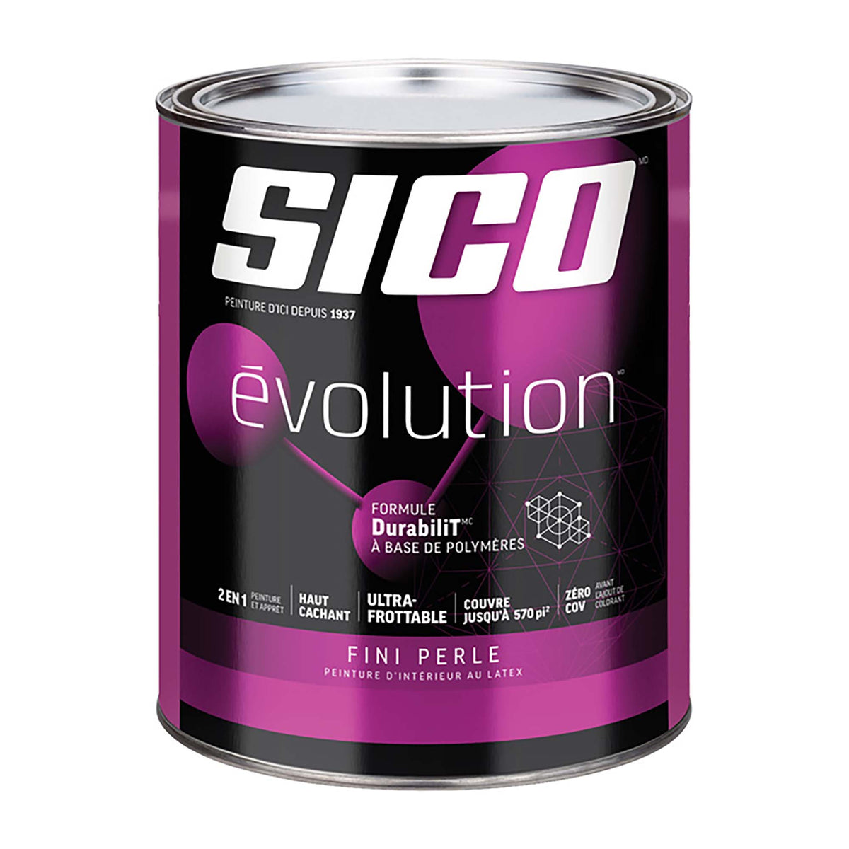 SICO Évolutionᴹᴰ peinture d&#39;intérieur fini Perle blanc pur 946 ml